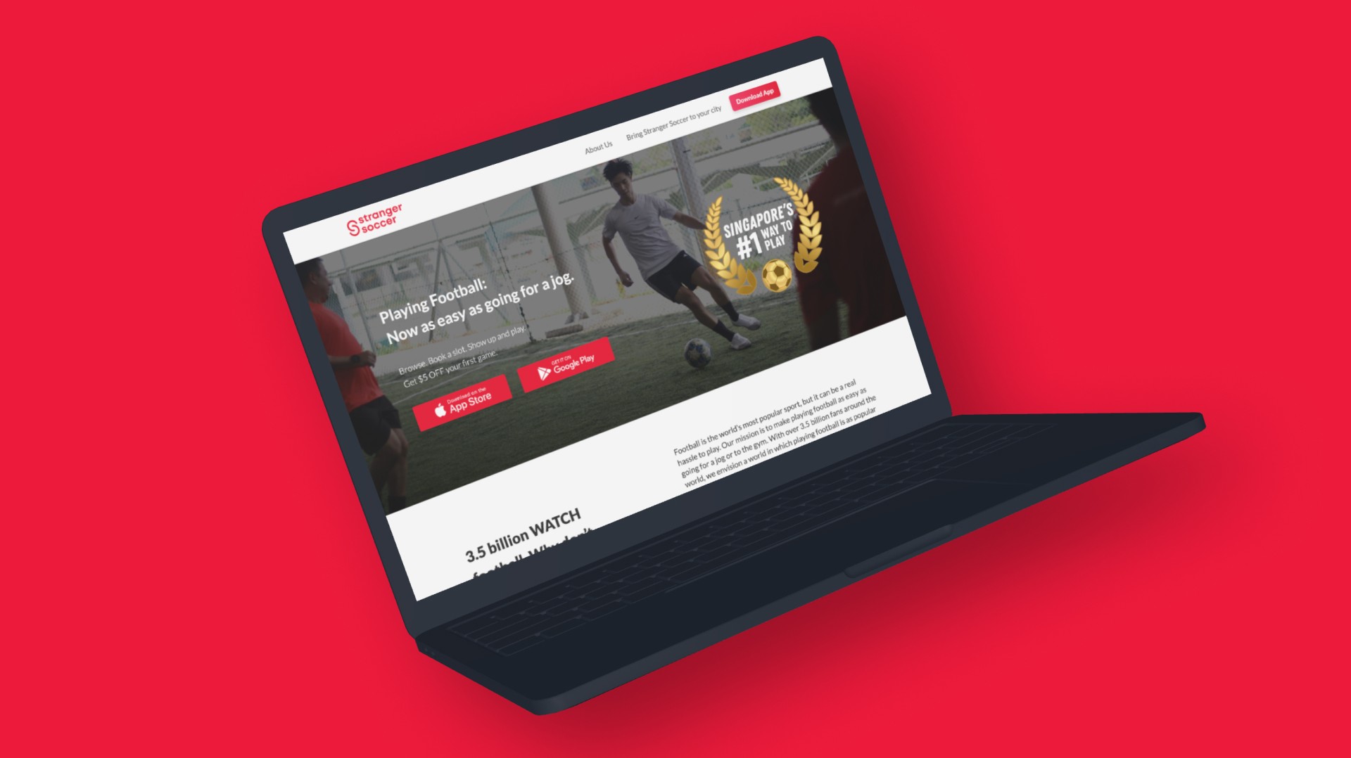 Banking Landing Page - Hero Section