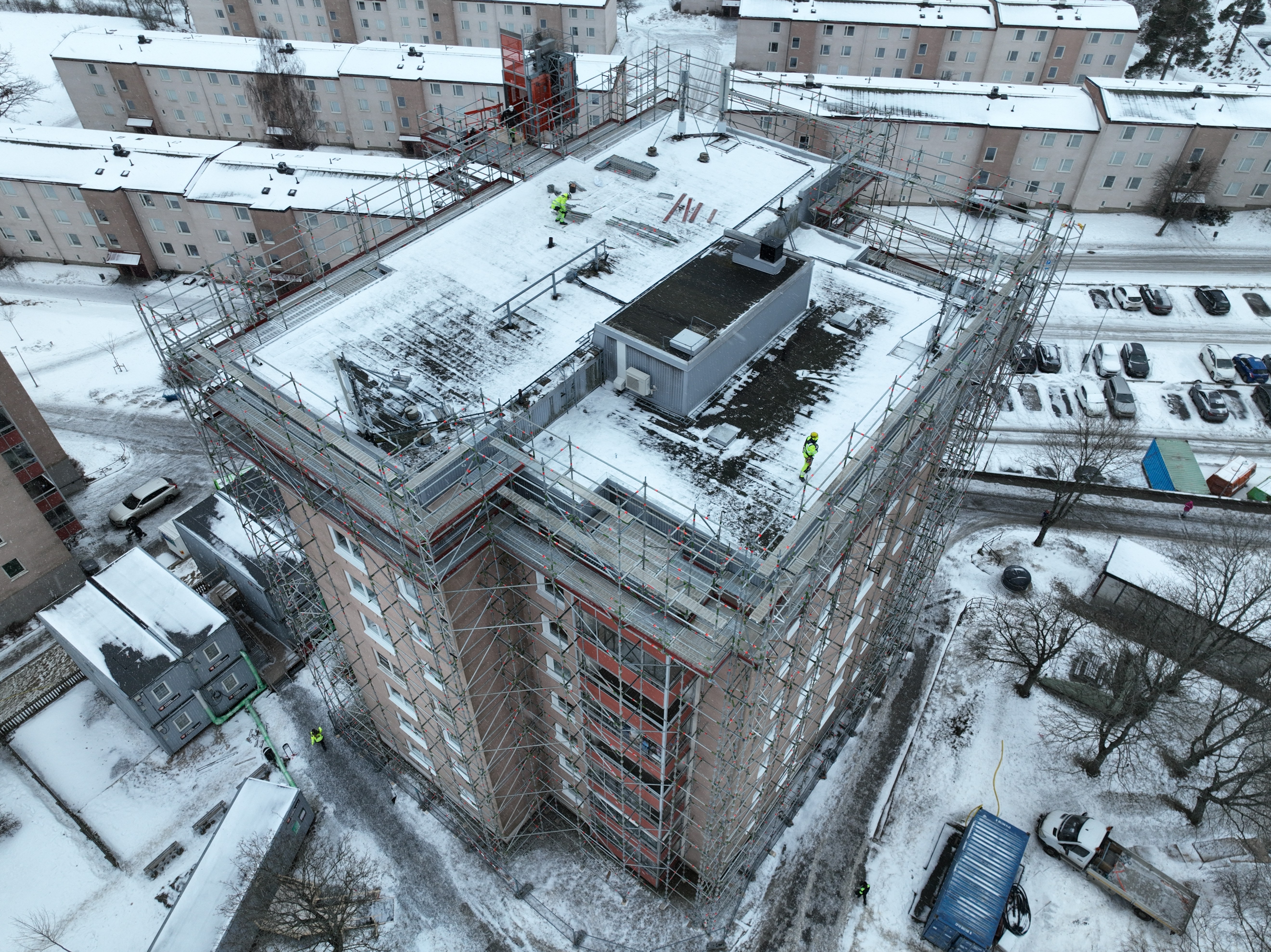 Byggnadsställning Stockholm