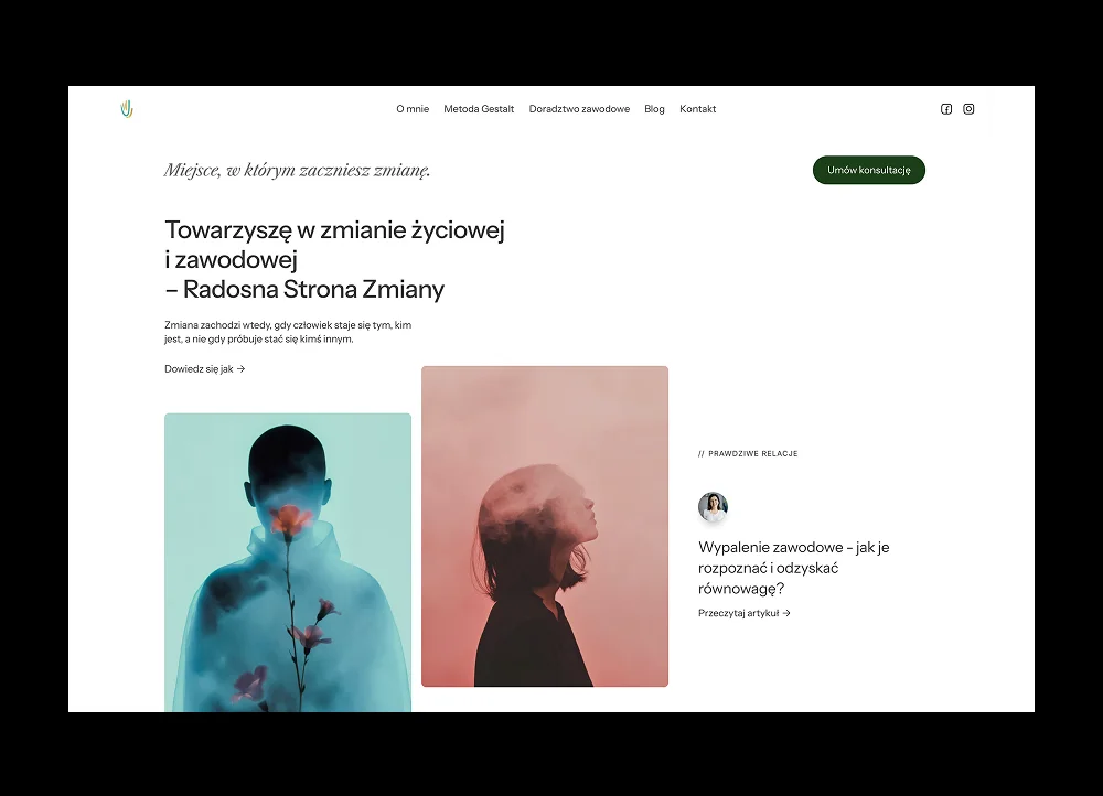 Project radosna strona psychology by rafal rudnik web design