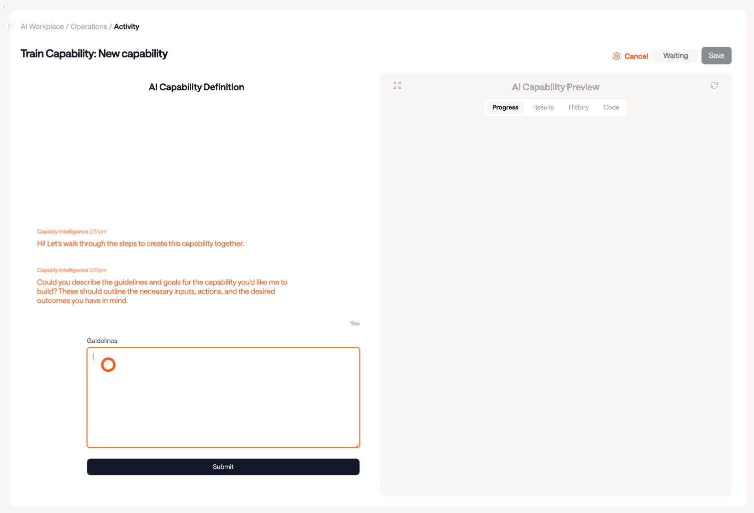create autonomous workflow with capably