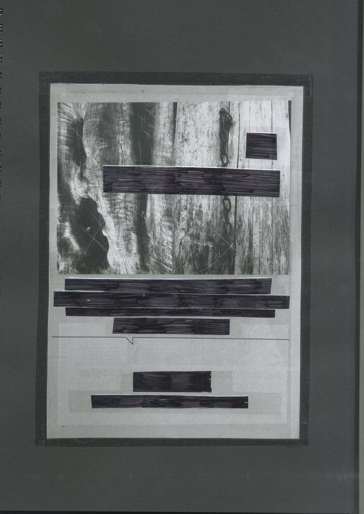 Nicholas Cheveldave artwork collage on paper