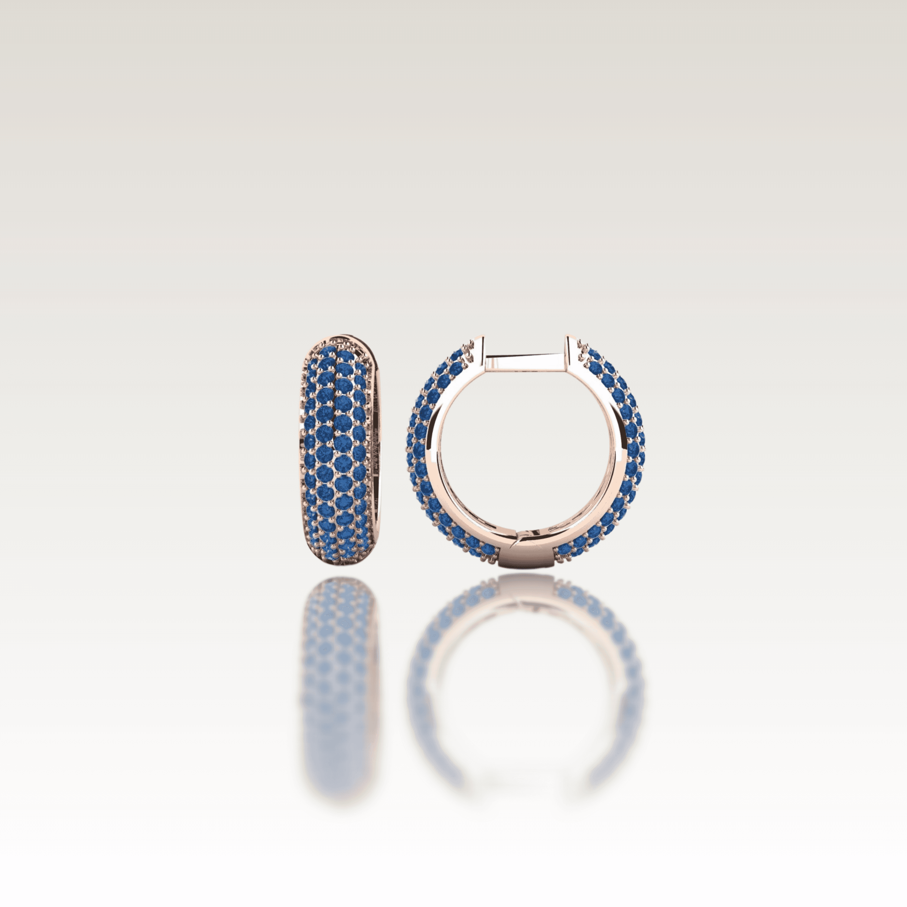BON'BON Azure Hoop Earrings image 0
