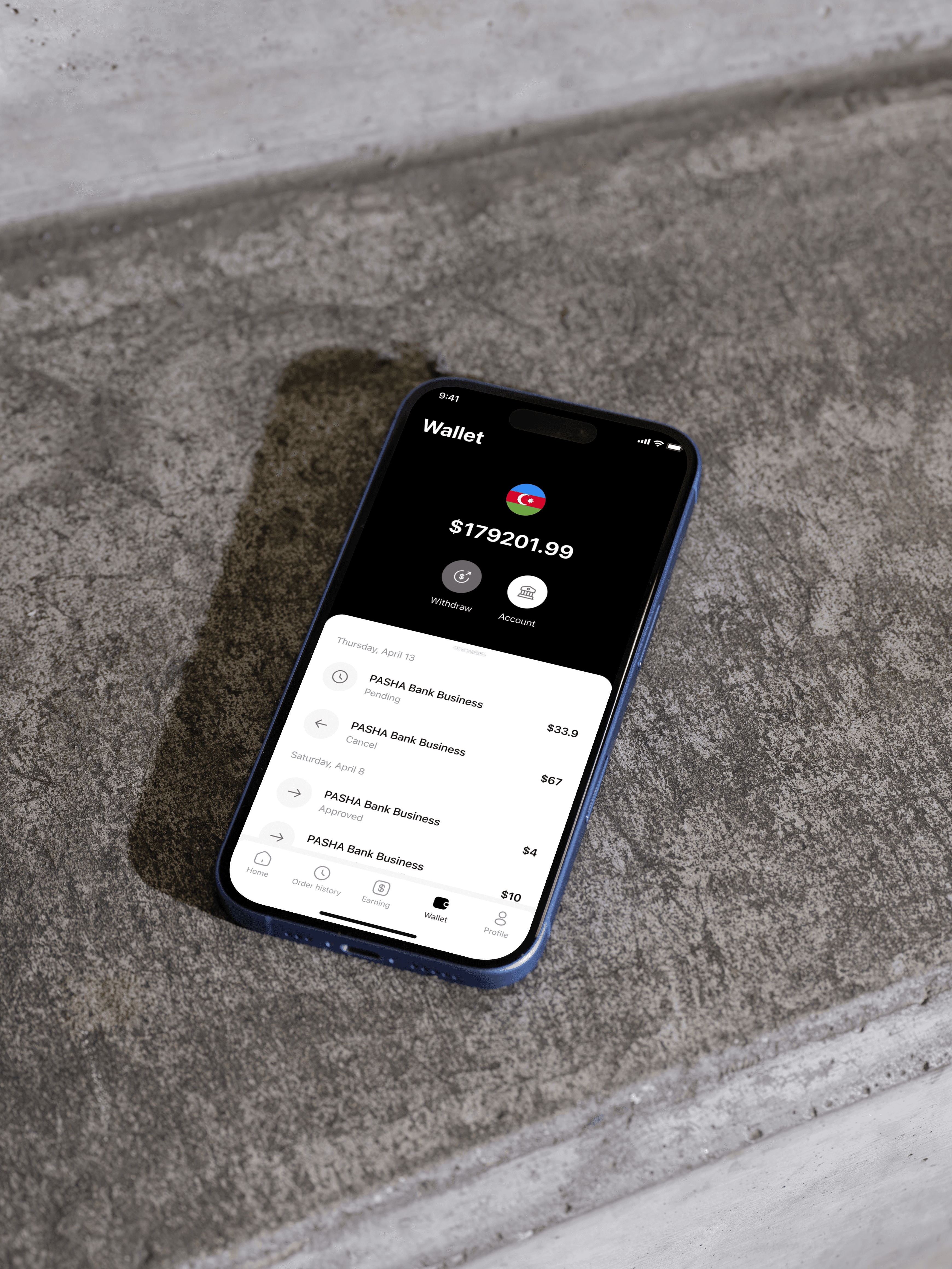 Man covered in cloth