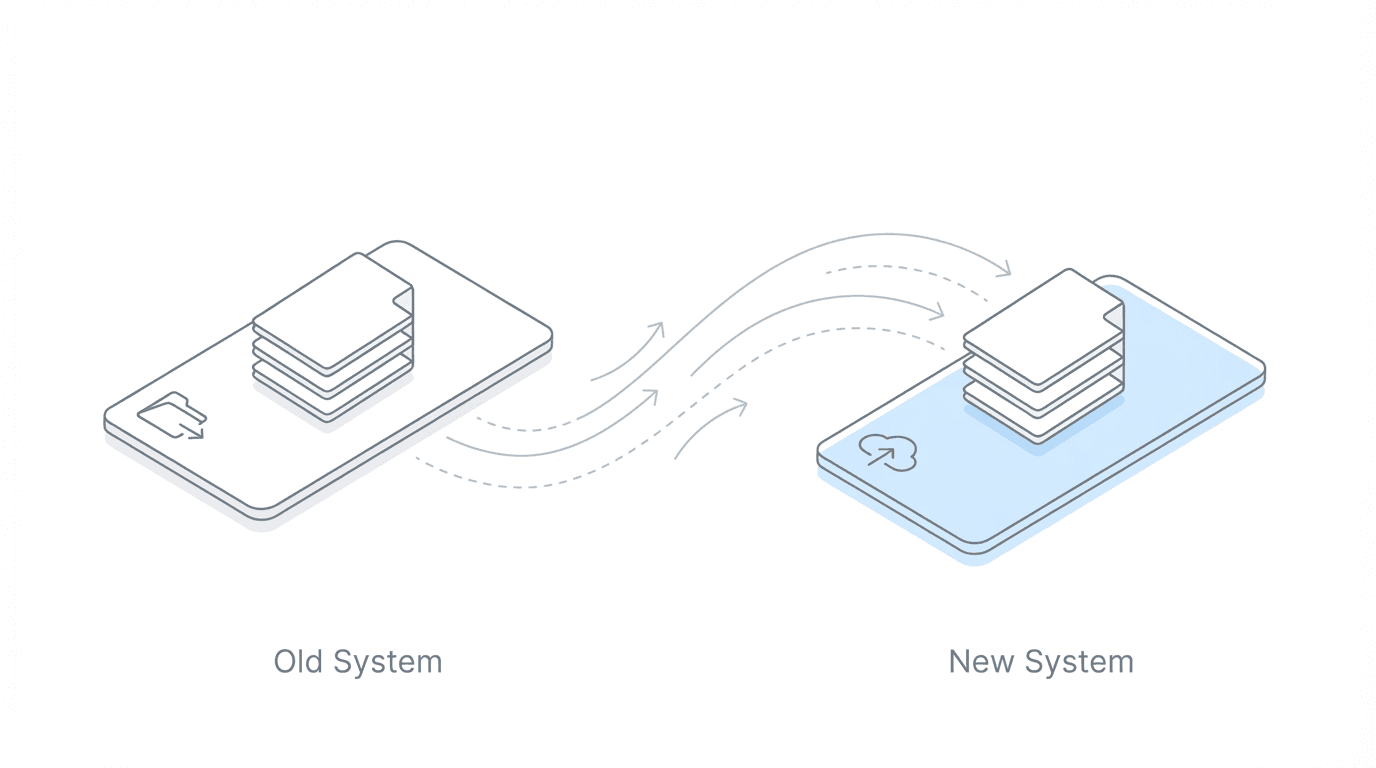 Switching from one ERE monitoring system to another