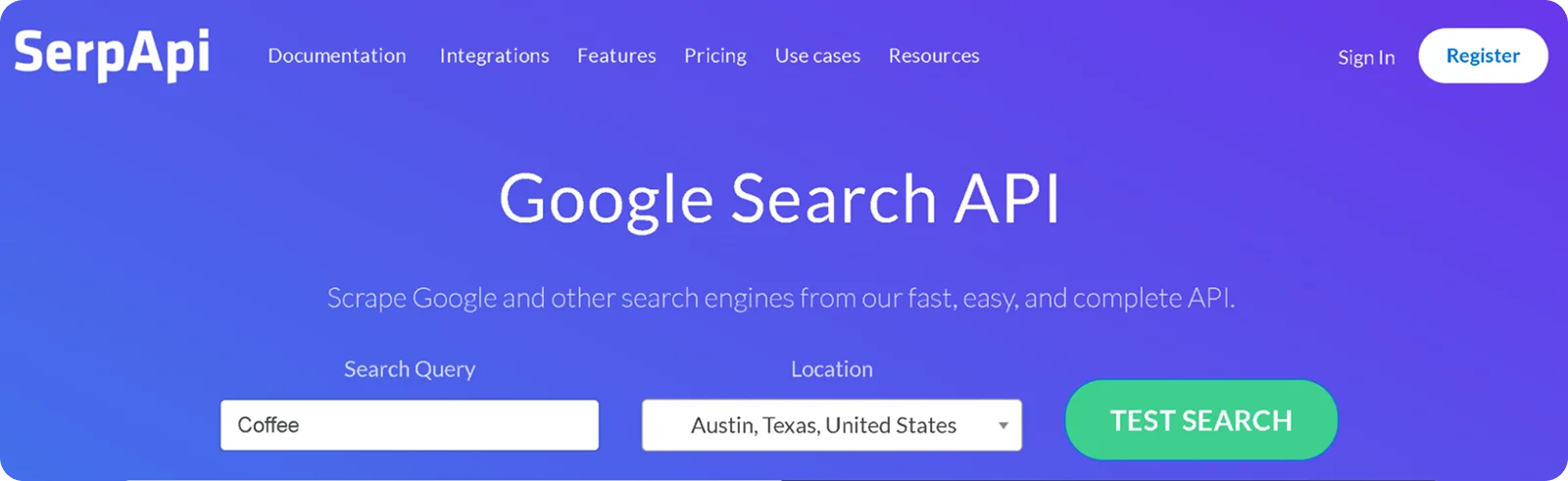 serpapi-homepage