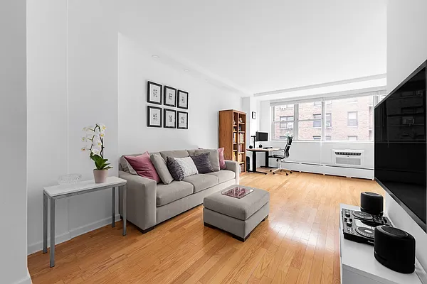 Living room at 63 East 9th Street apartment 4P