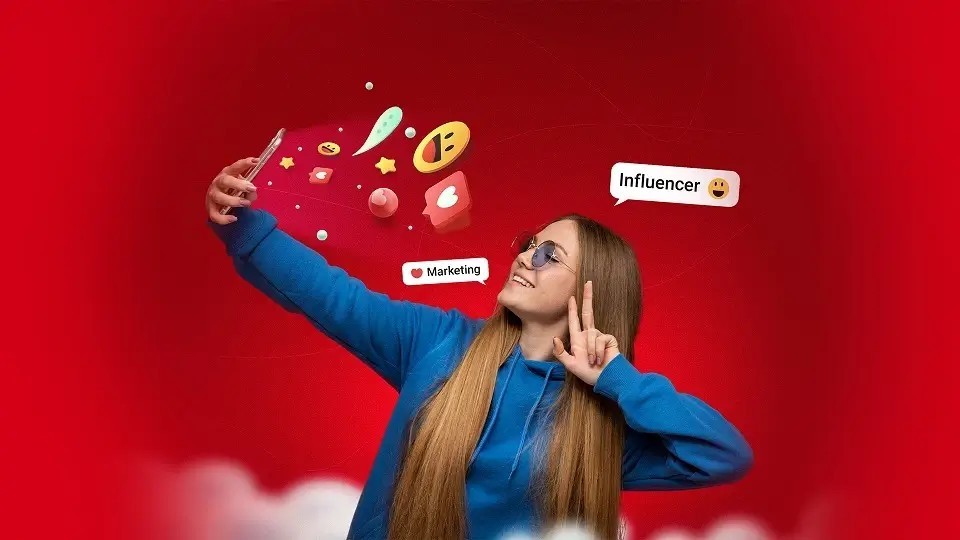 Social media influencer interact with followers