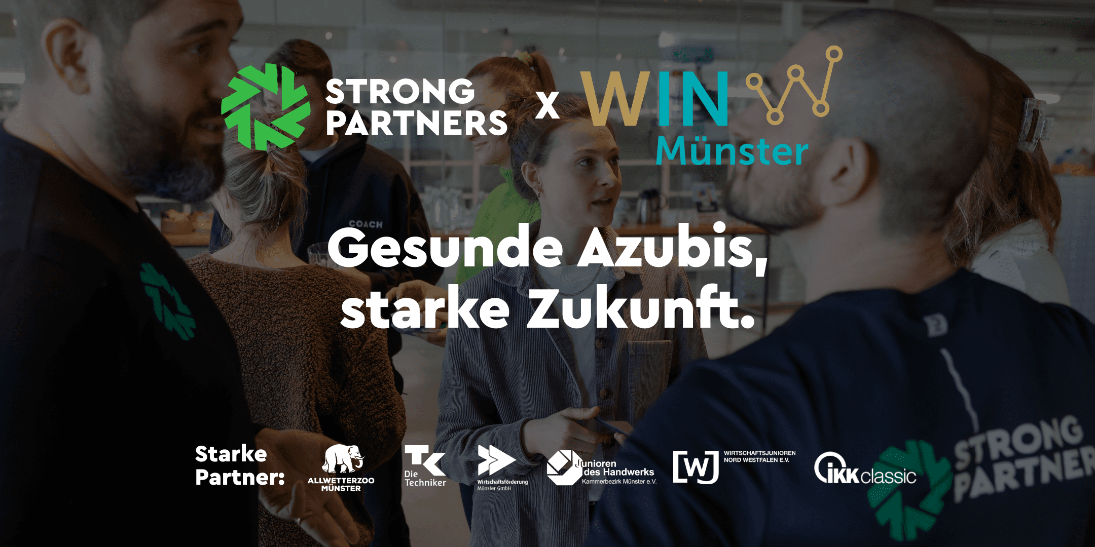 Gesunde Azubis, starke Zukunft Event-Bild mit Partner-Logos