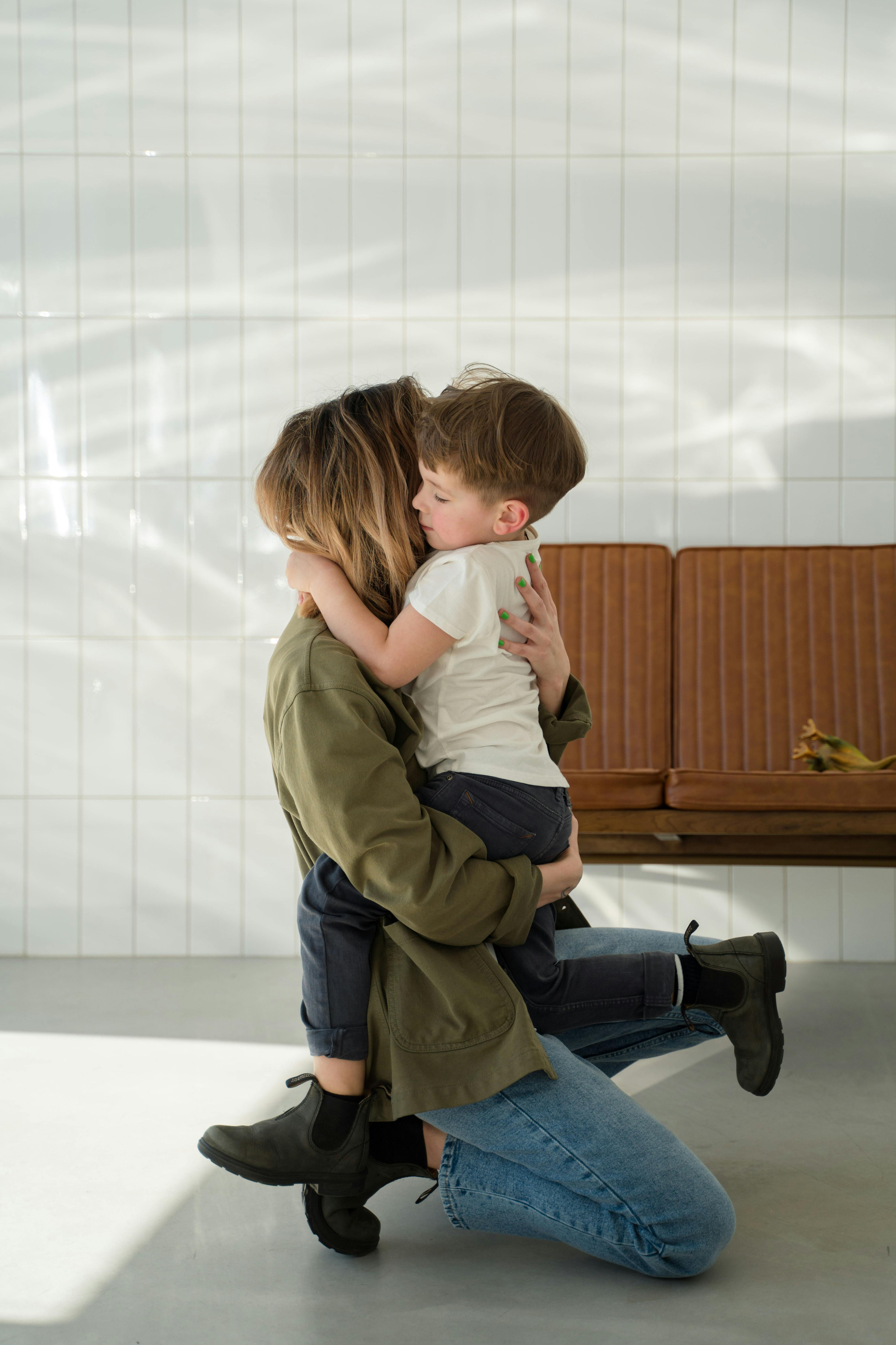 Mother and son.