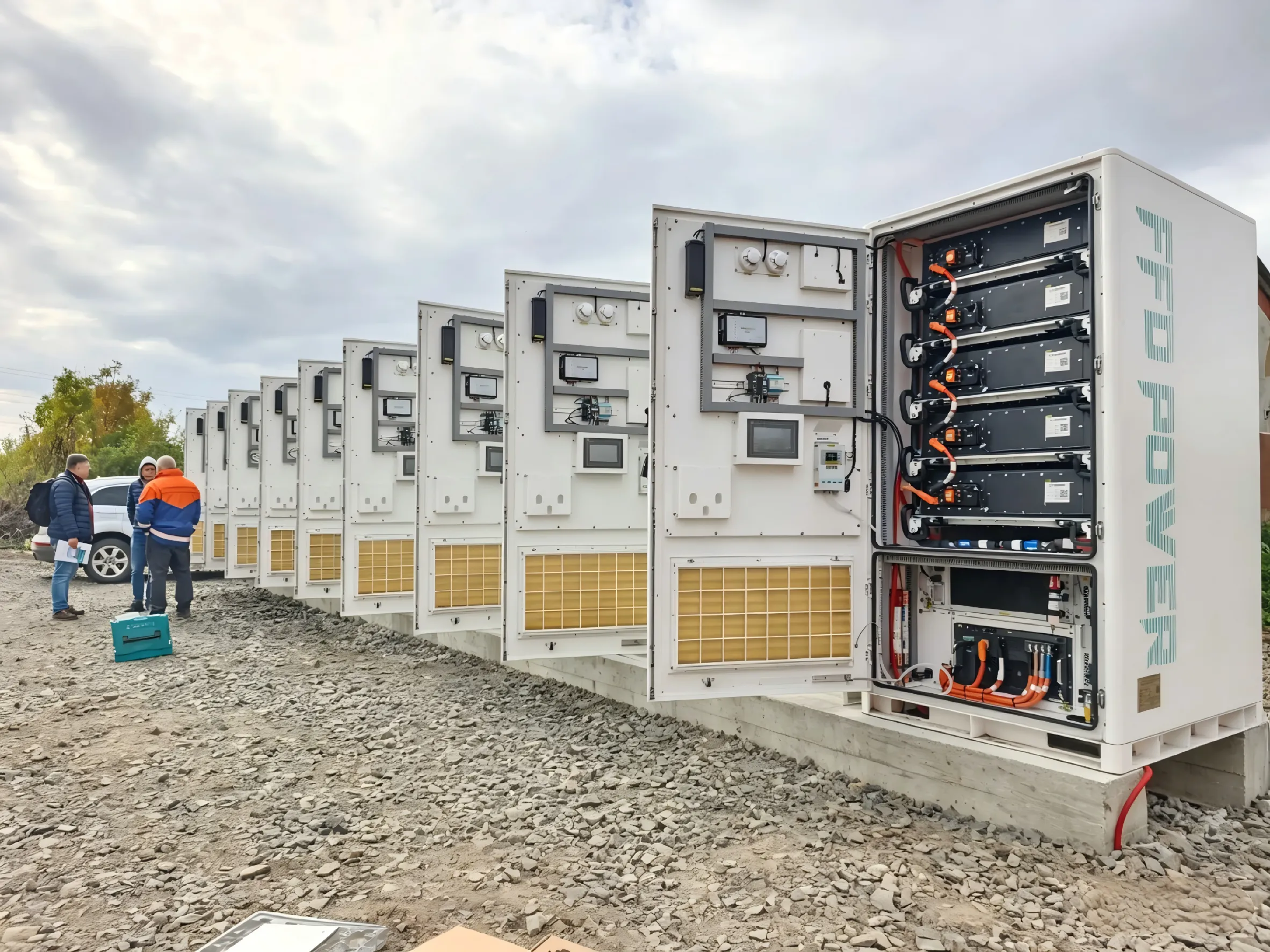 FFD POWER Galaxy rack‑mount BESS energy storage system installed on rooftop for solar‑plus‑storage in Israel