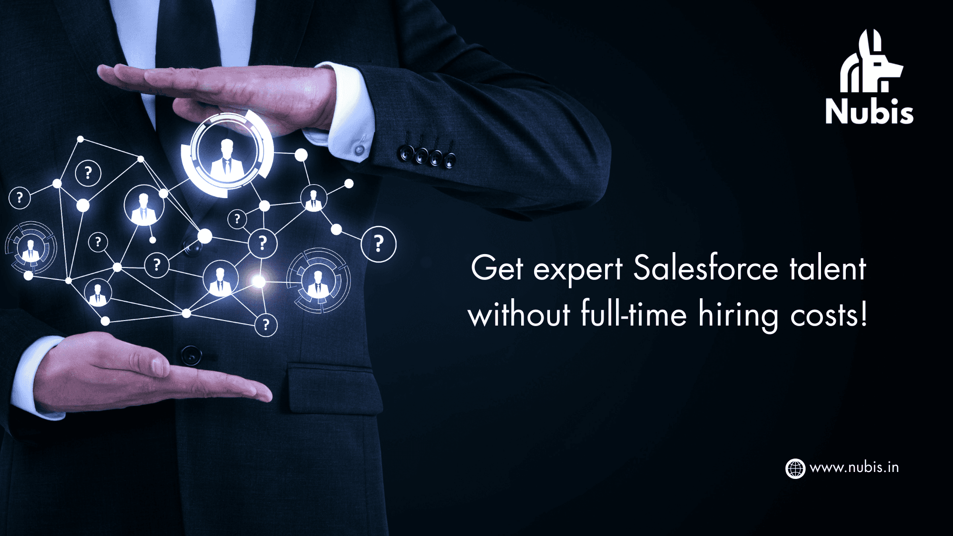 Illustration showing efficient resource augmentation balancing cost and expertise