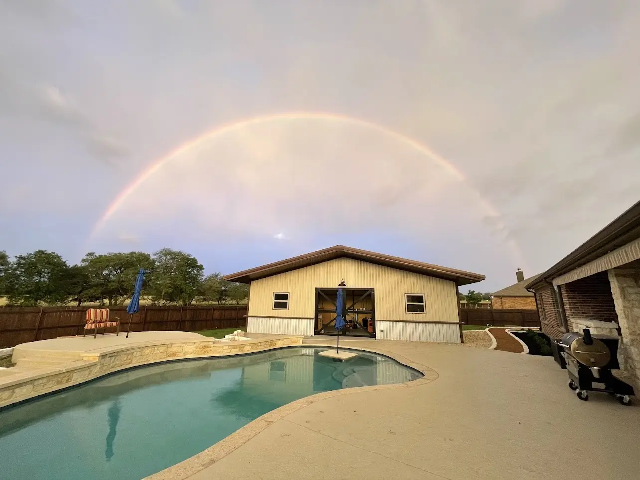 Custom Pool House Shop Salado, TX Perks Metal Works