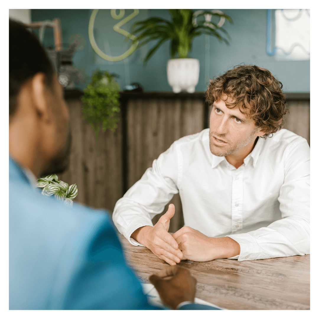 Person having trouble hearing