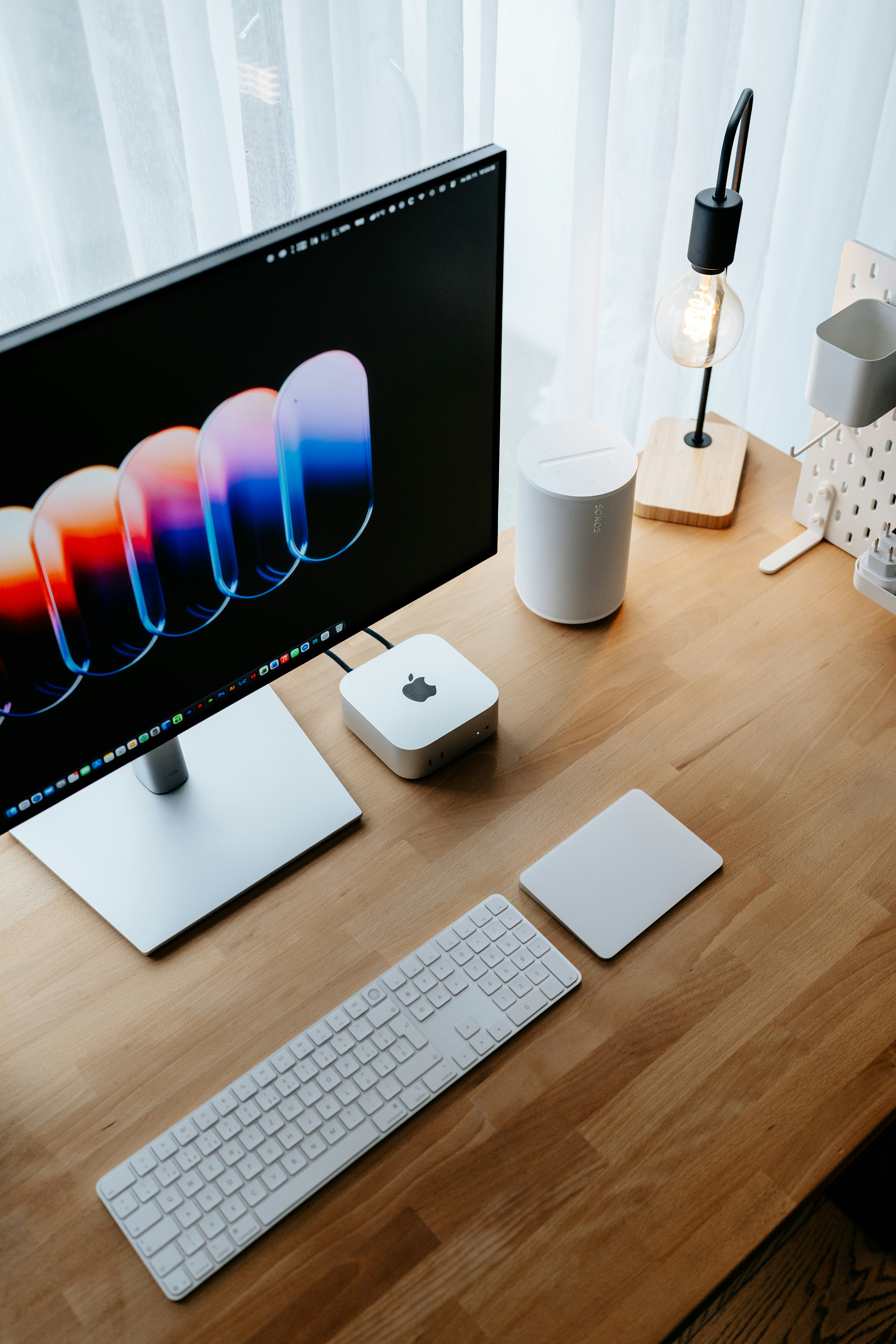 Computer setup with monitor, keyboard, and mouse.
