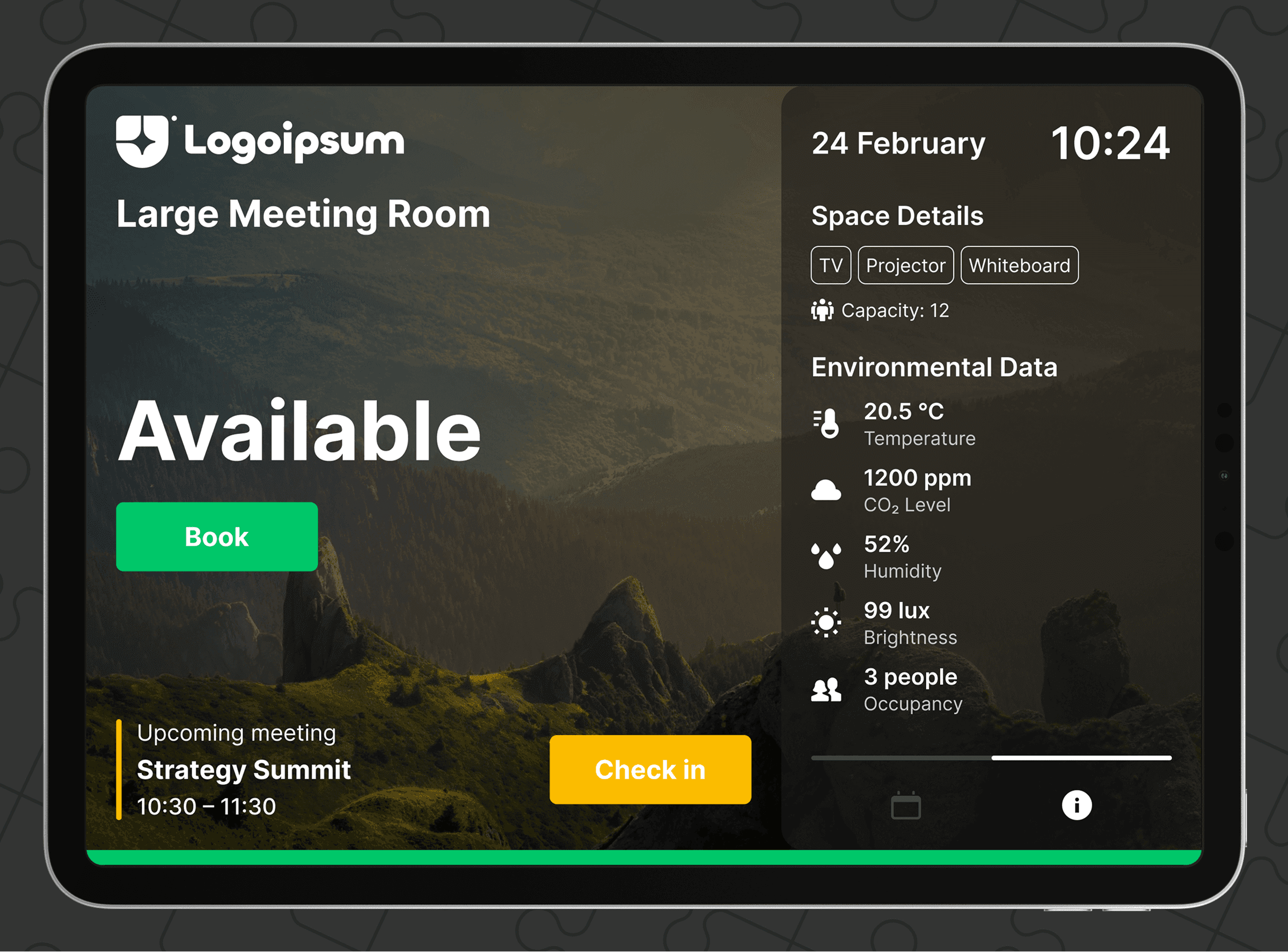 Meeting Room Application UI