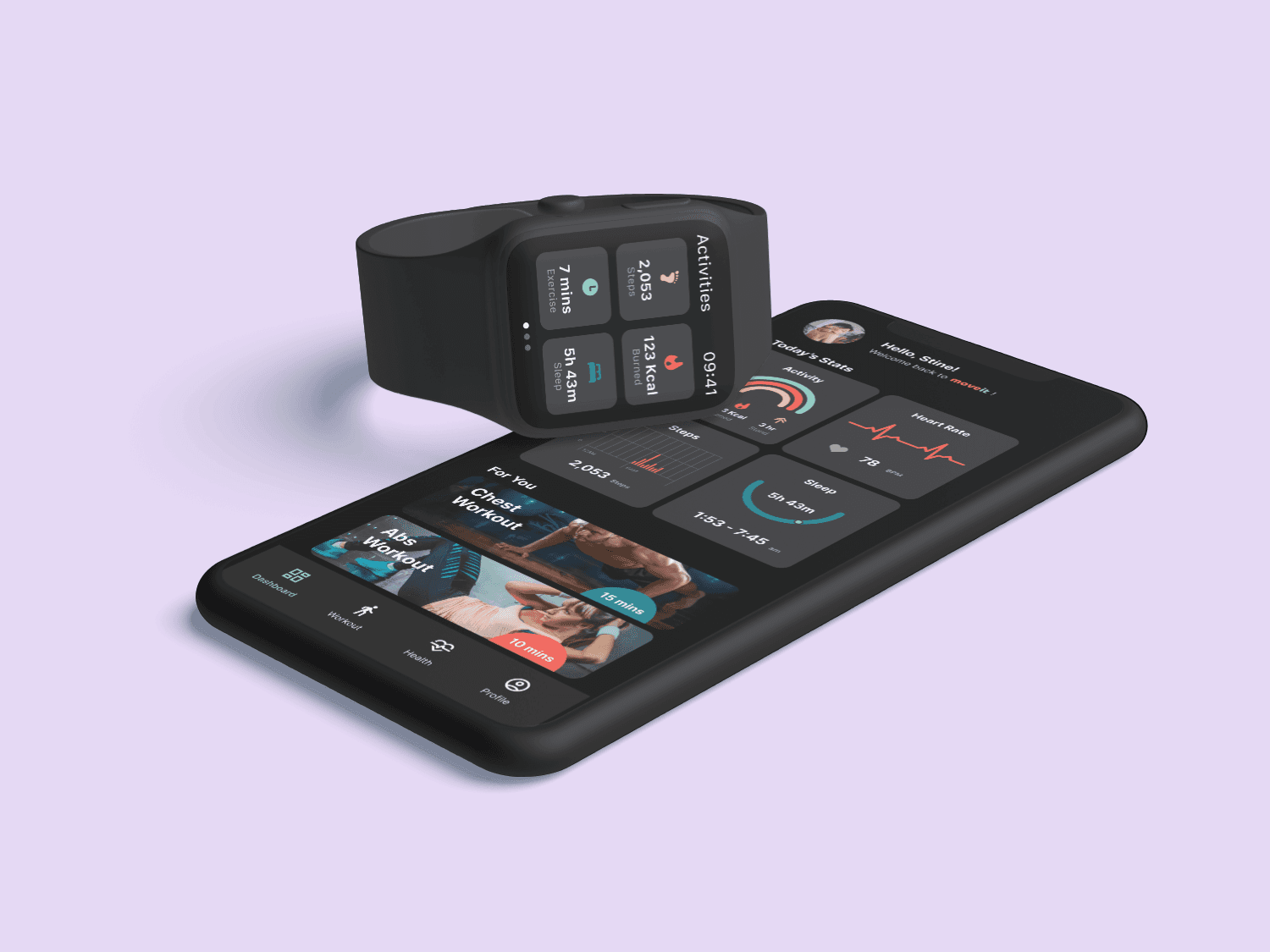 3 mobile screens for a job portanl app