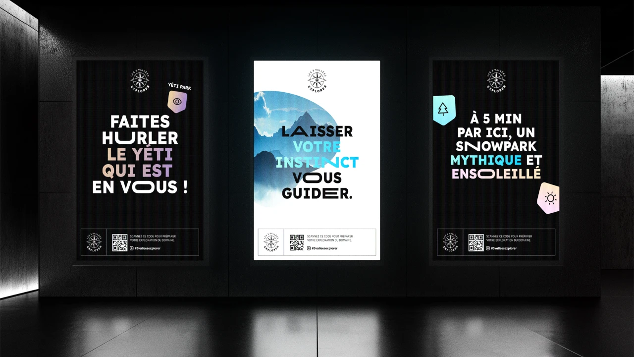 Panneaux d'affichage les 3 vallées