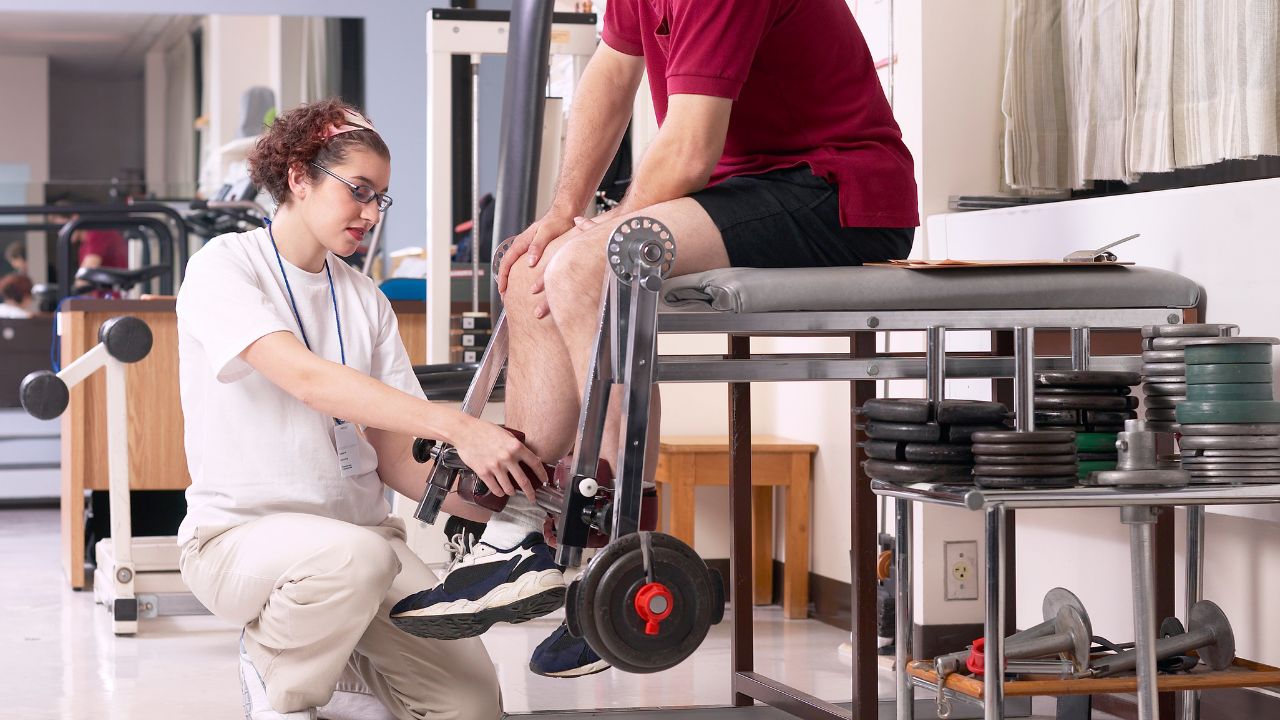 Rehabilitative Leg Extension therapeutic exercise