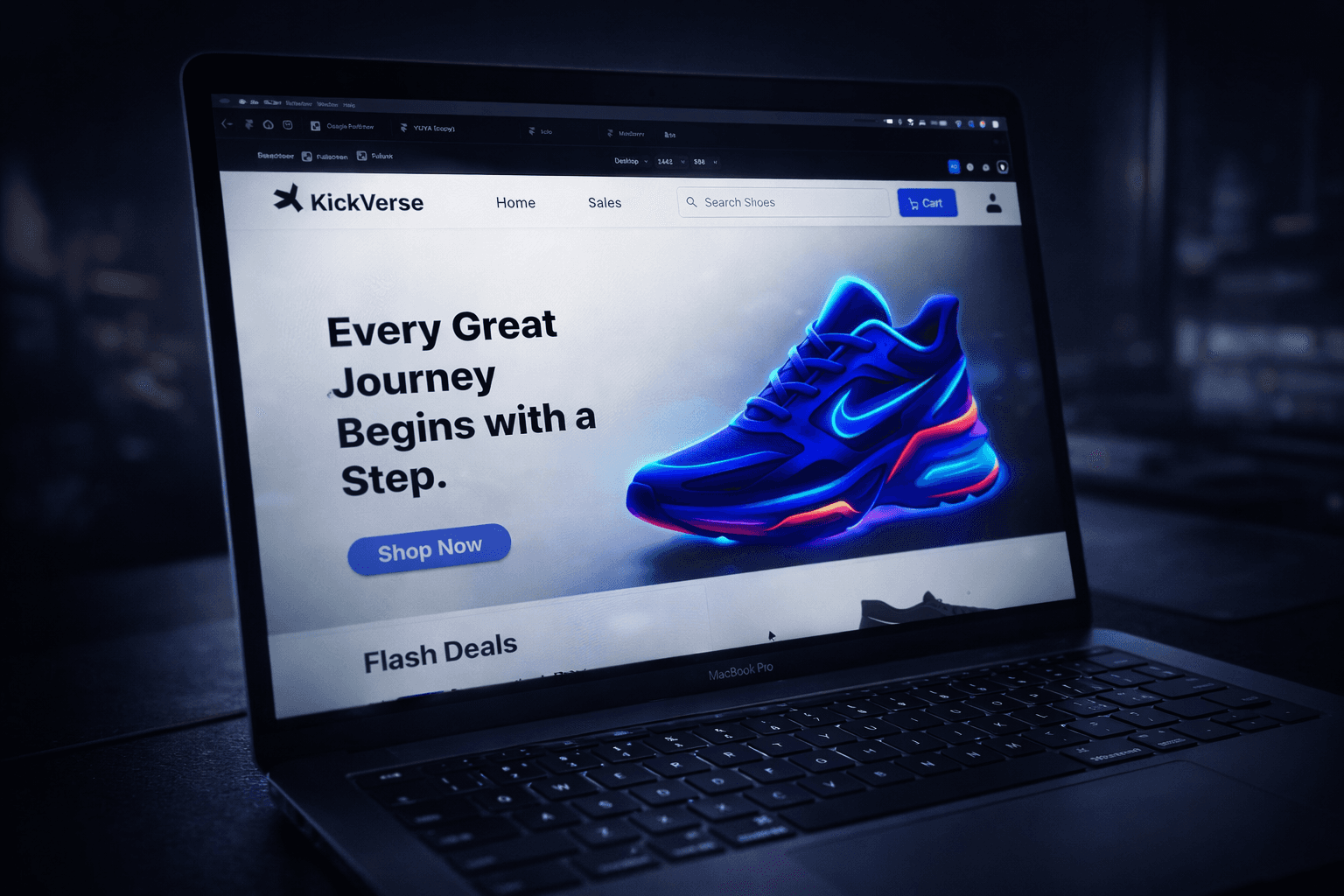 Kickverse Mockup Screen