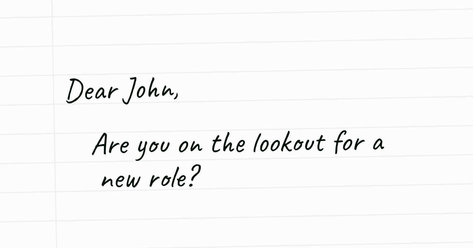 Notepad with a message reading 'Dear John'