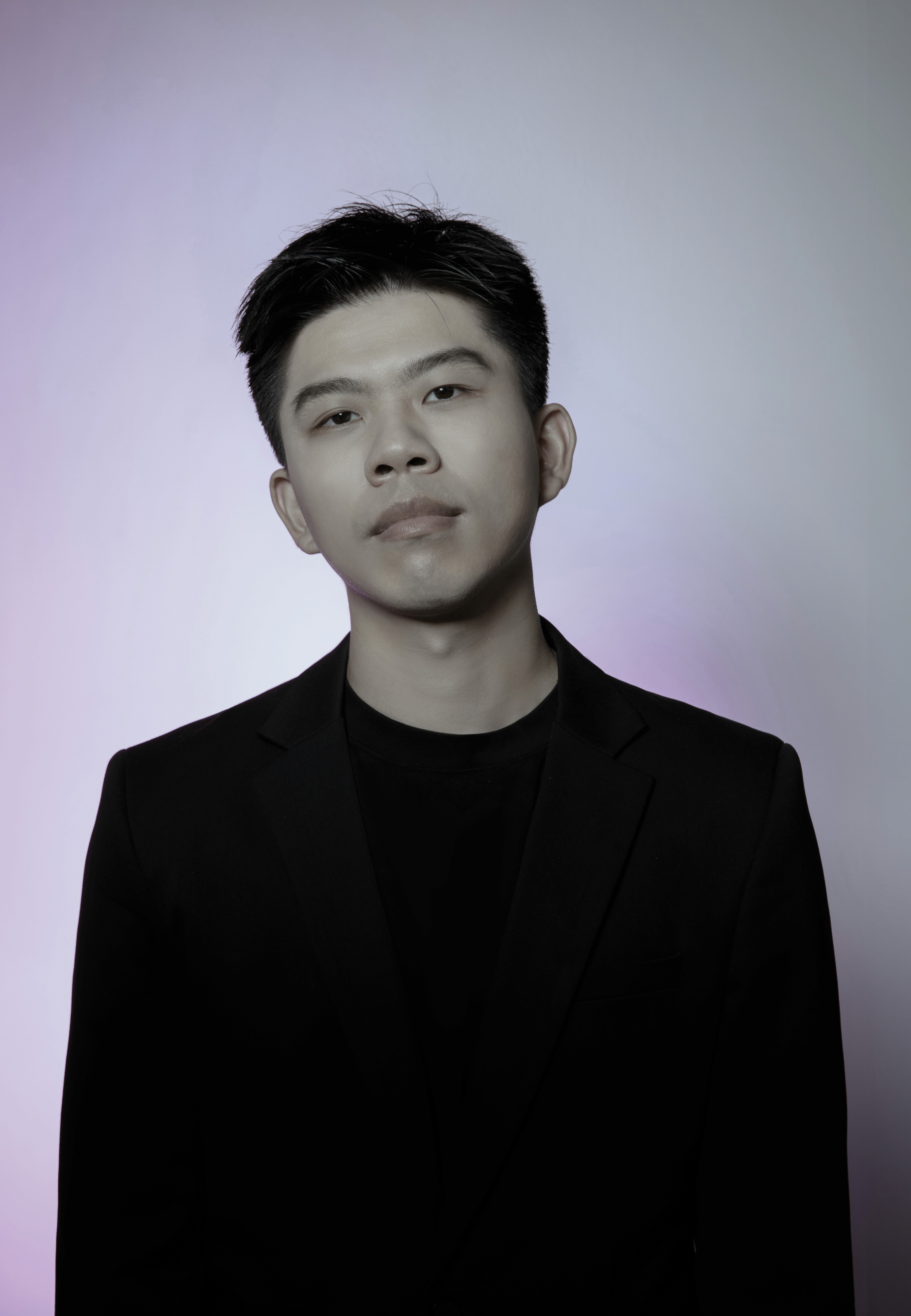 Portrait of portfolio creator – back view