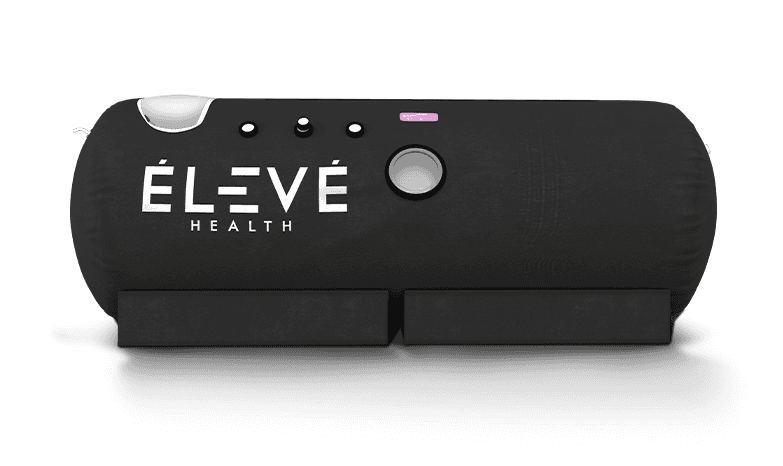 Eleve™ EH36S soft shell hyperbaric chamber — portable 1.3 ATA HBOT system with 36-inch diameter in lay-down configuration for home and clinical wellness use