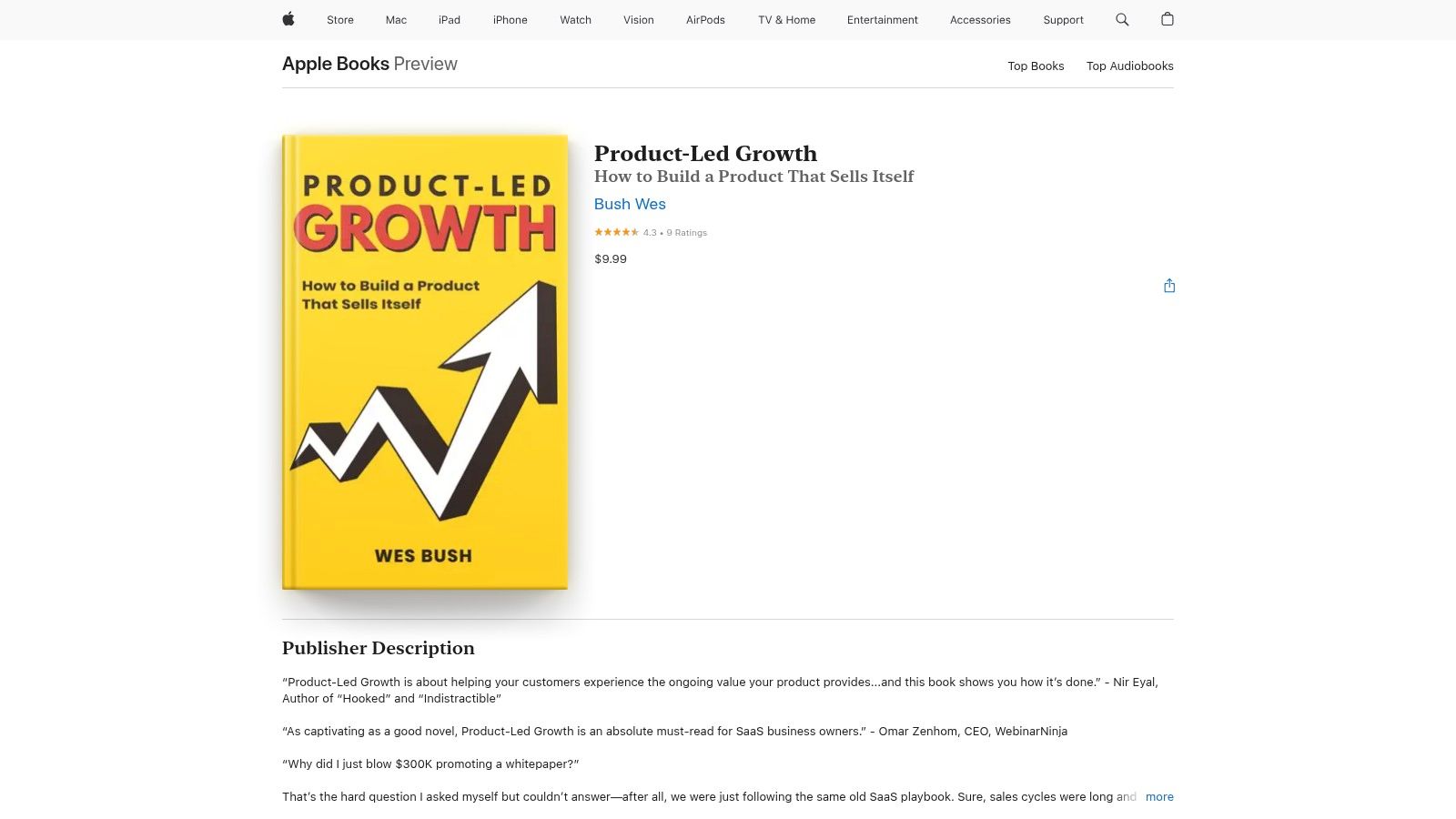 Apple Books (Product-Led Growth e-book)