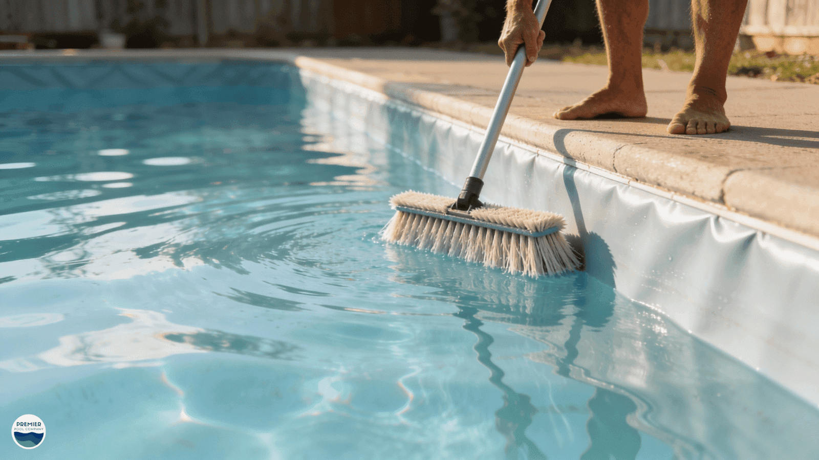 Essential pool liner maintenance practices such as brushing, inspections, and water balance