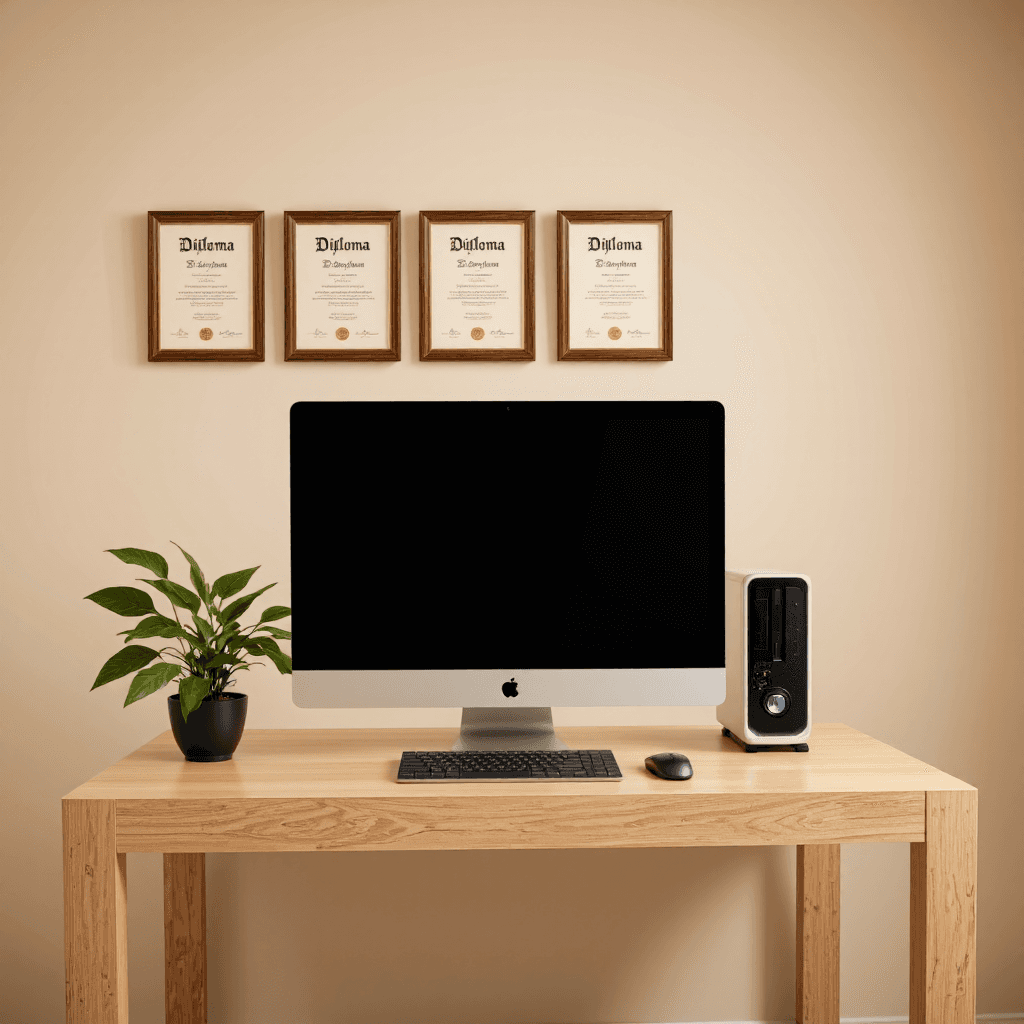 product photography of a desktop computer with monitor, keyboard, and mouse