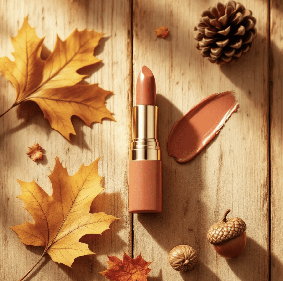 warm autumn lipstick color