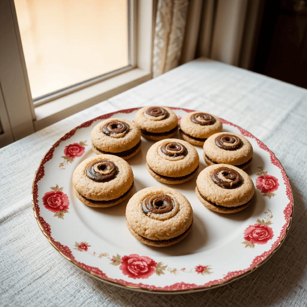 product photography of a plate of cookies