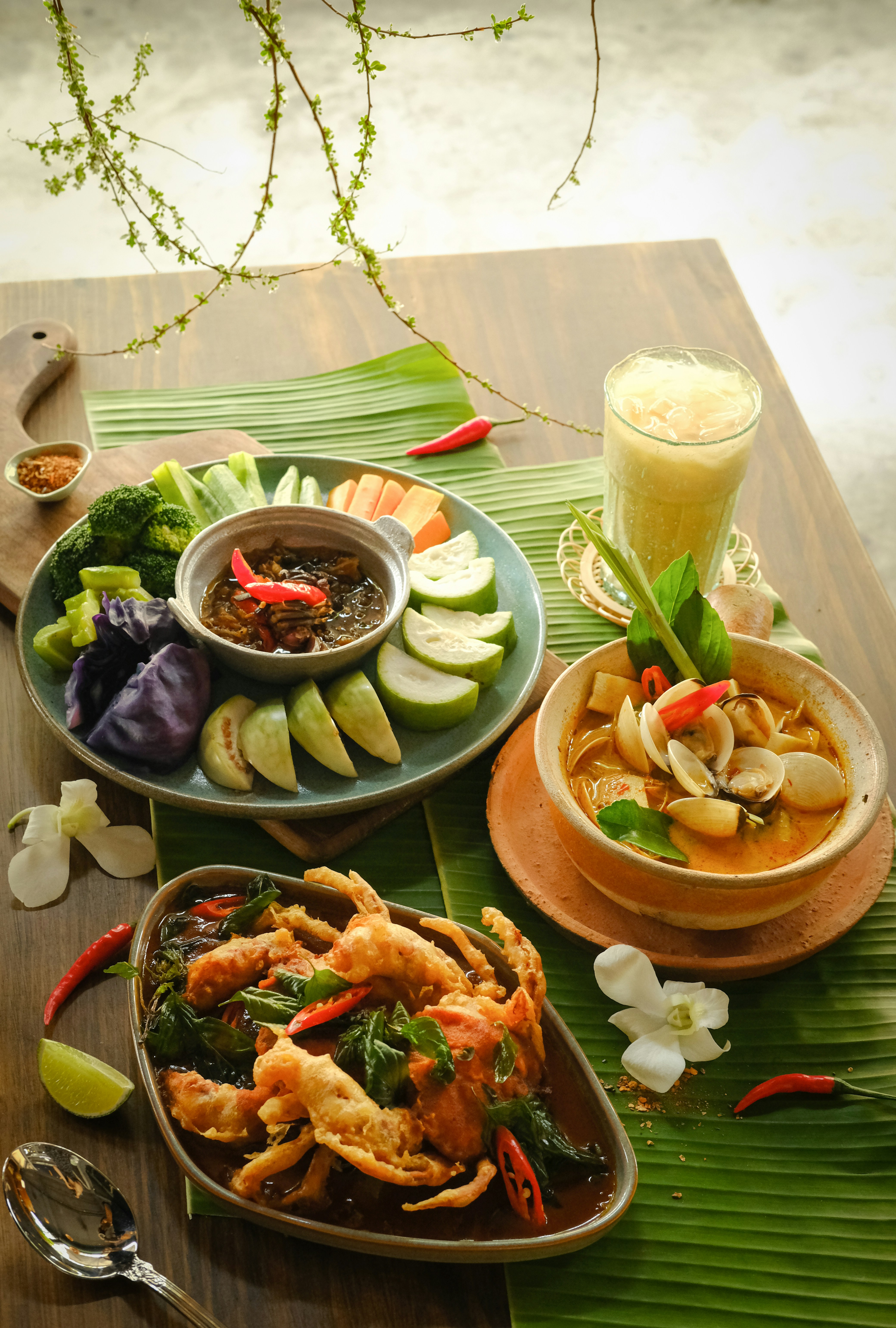 healthy thai food, women's yoga retreat thailand 2025