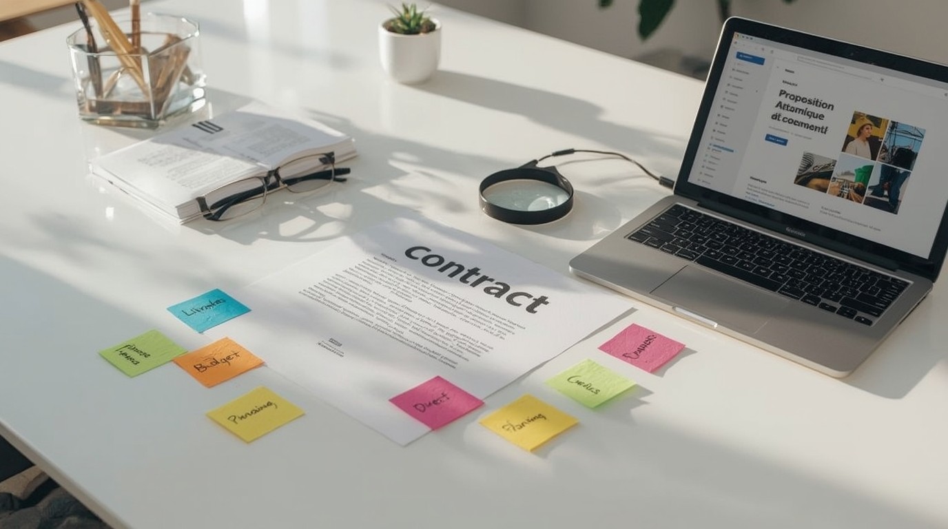 Contract agence de com