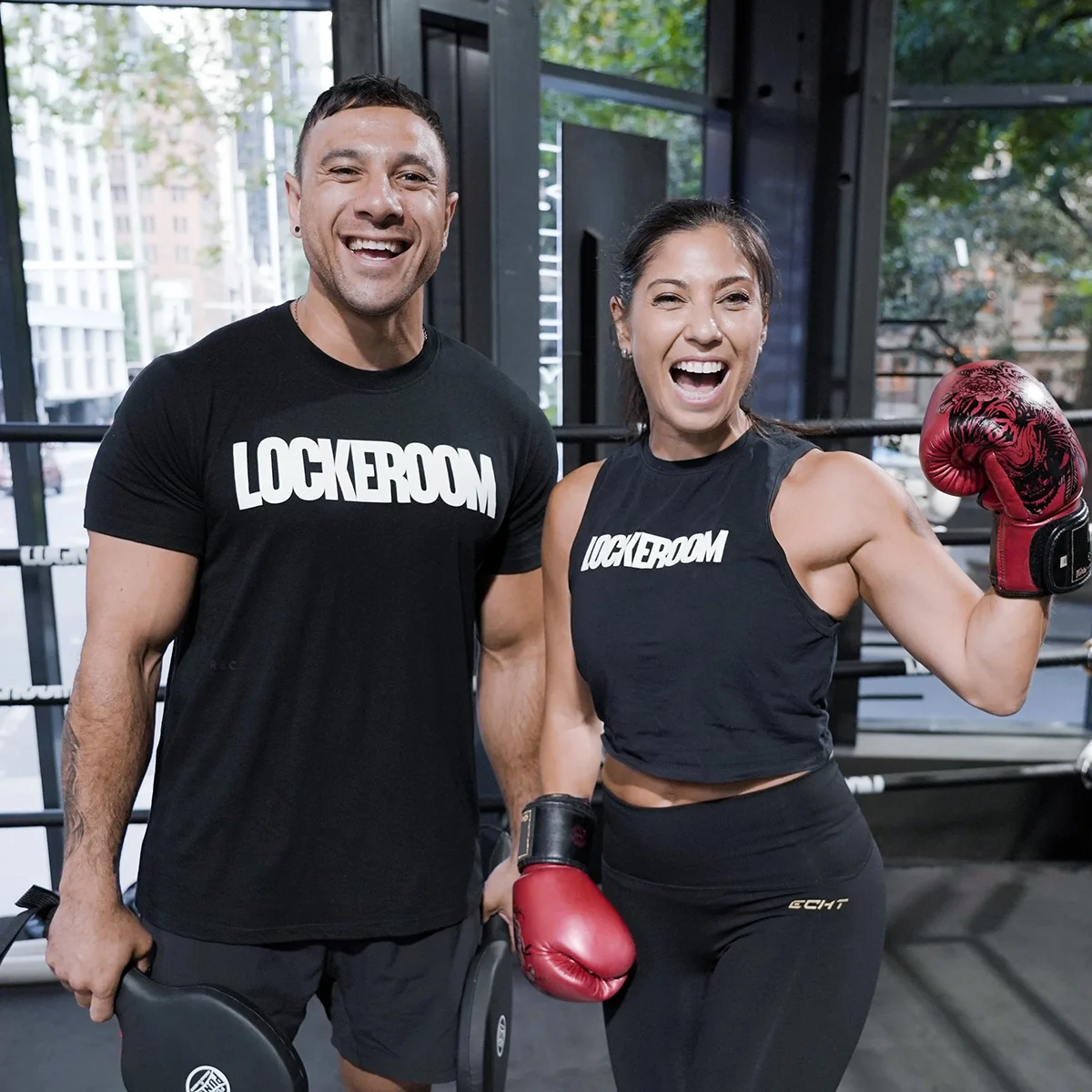 CEO Lauren Ryder during executive boxing training at Lockeroom