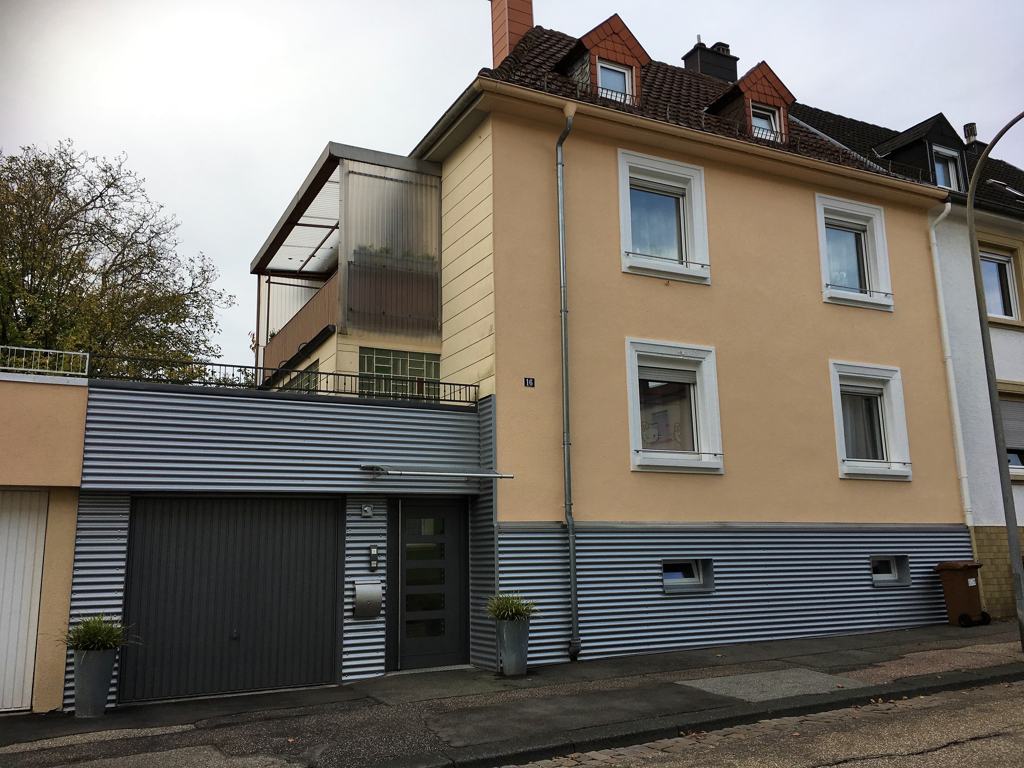 modern house with big windows