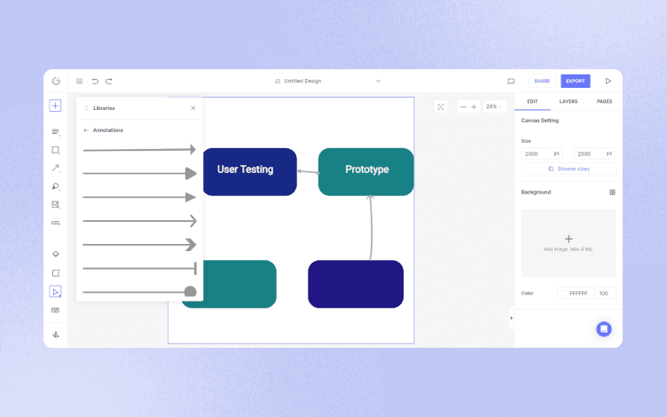 Infinite Canvas feature