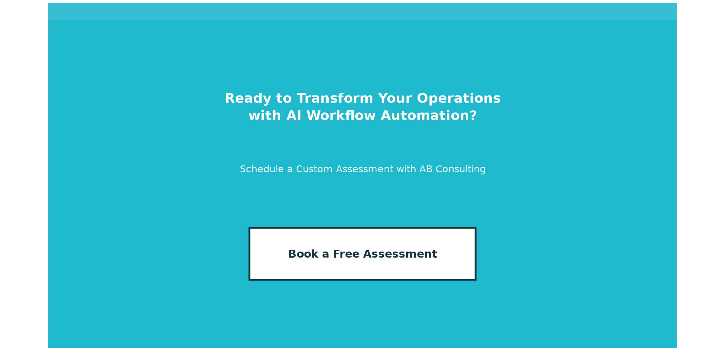 CTA Banner - Book a Free AI Workflow Automation Assessment
