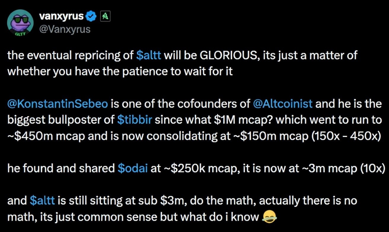 Twitter testimonial screenshot