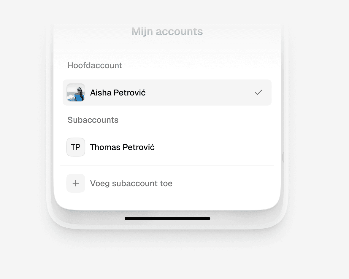 Heeft je kind een abonnement en jij een strippenkaart? Geen probleem met de gezinsaccounts