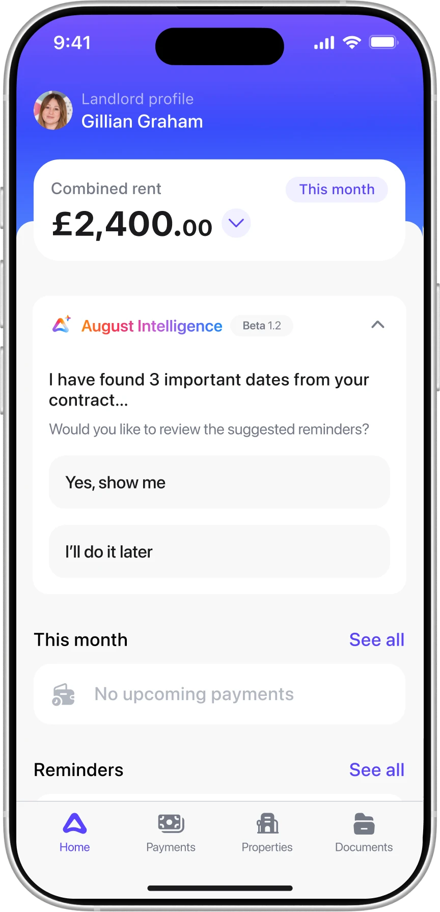 August App Software for Landlords