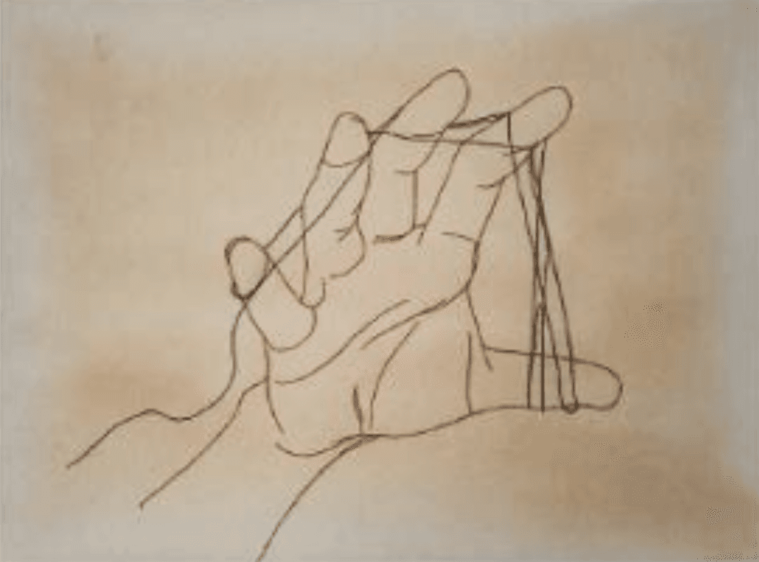 herd of sheep on road painting