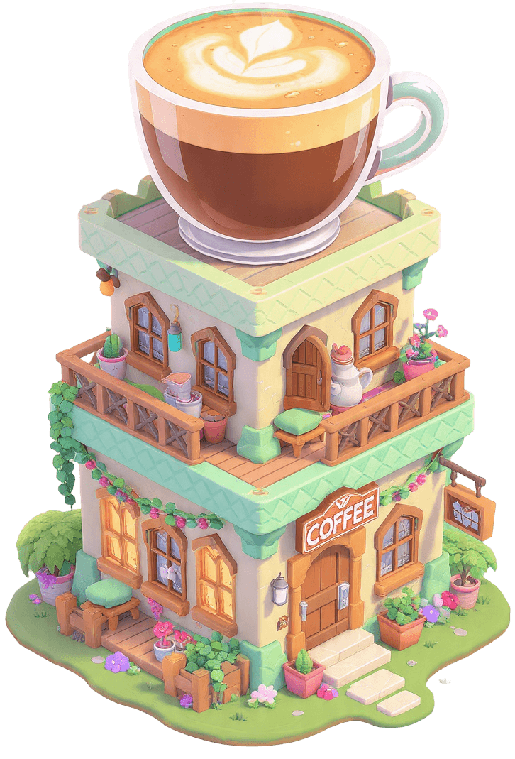 A fictional image of a café