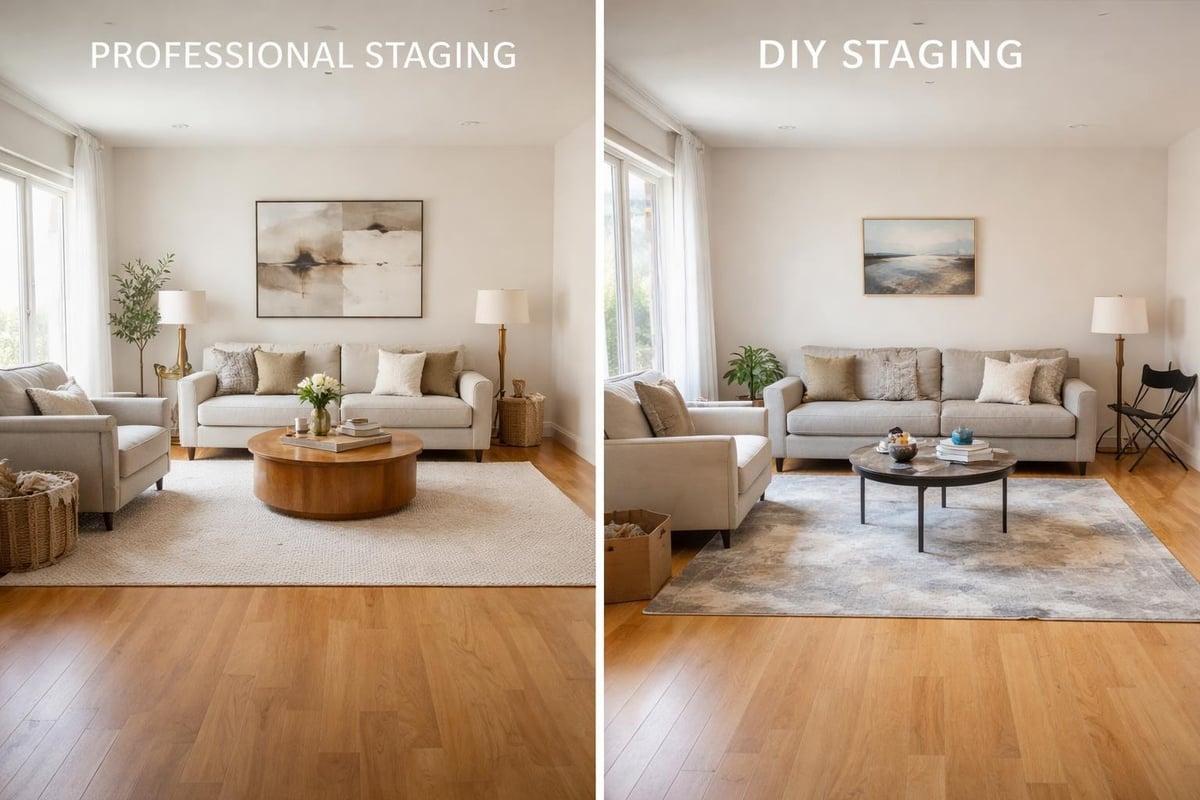 Professional versus DIY staging