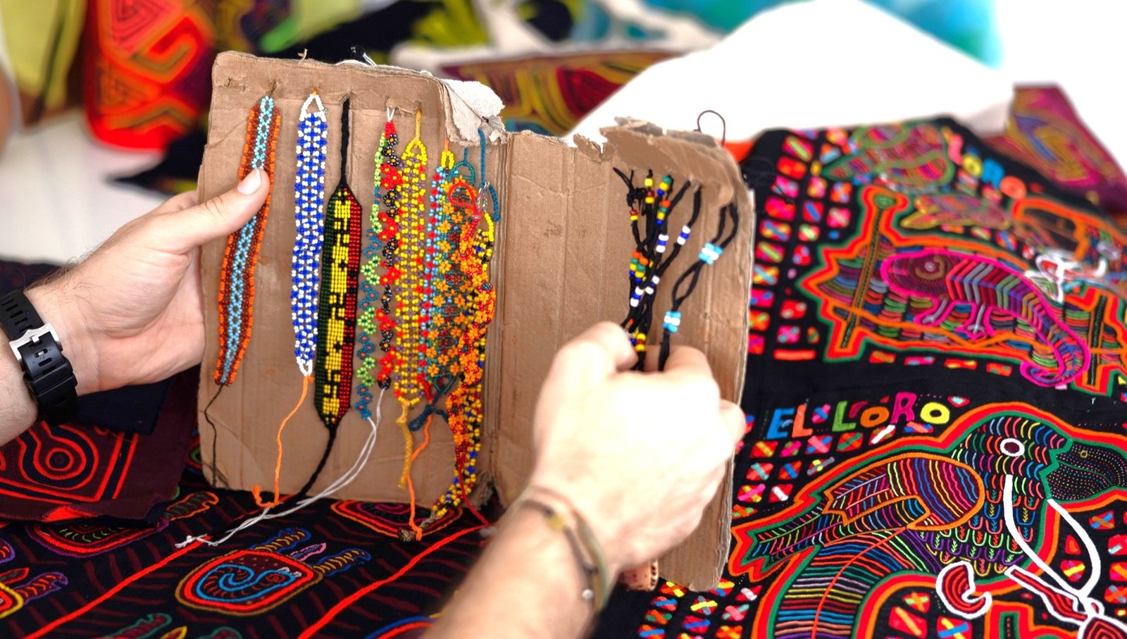 Learn the art of mola making from a master Guna artisan in San Blas Panama