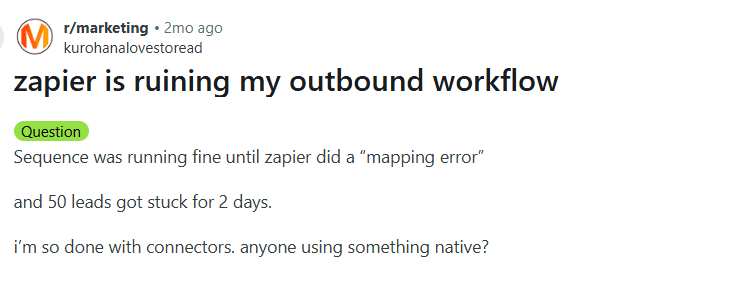 Zapier Challenges on Workflows