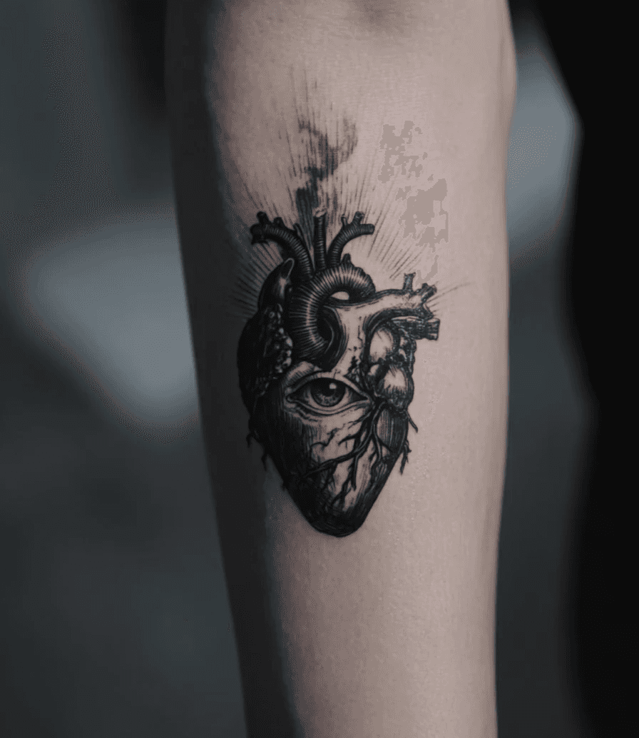 Heart with an Eye Tattoo