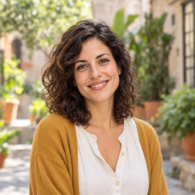 Portrait of Laia Serra, fictional Paseo guide