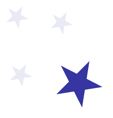 Graphic of stars of various sizes
