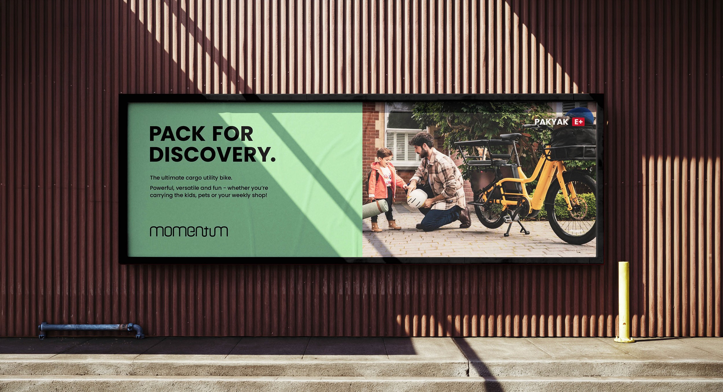 Bicycle brand campaign billboard featuring bold messaging, lifestyle imagery and outdoor advertising designed to build brand awareness and community engagement