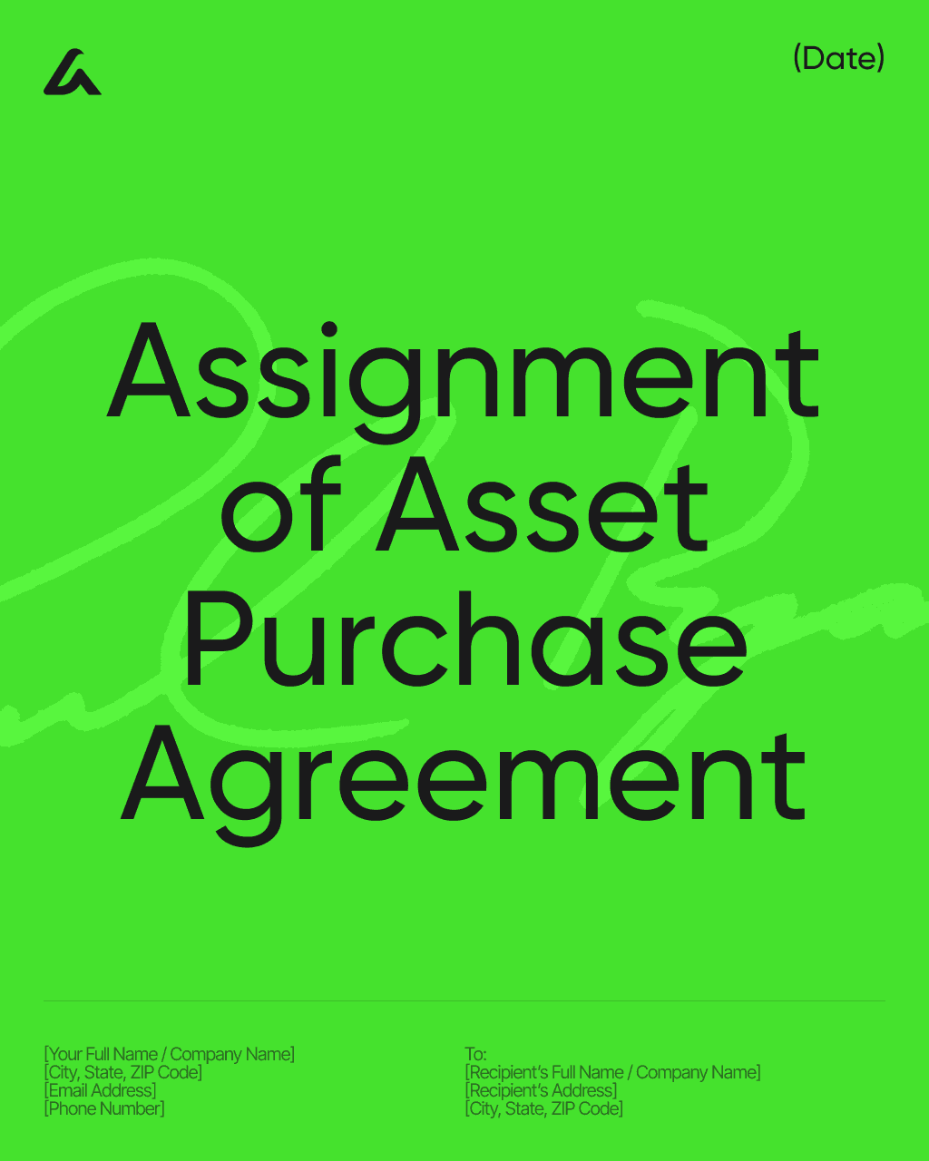 Assignment of Asset Purchase Agreement